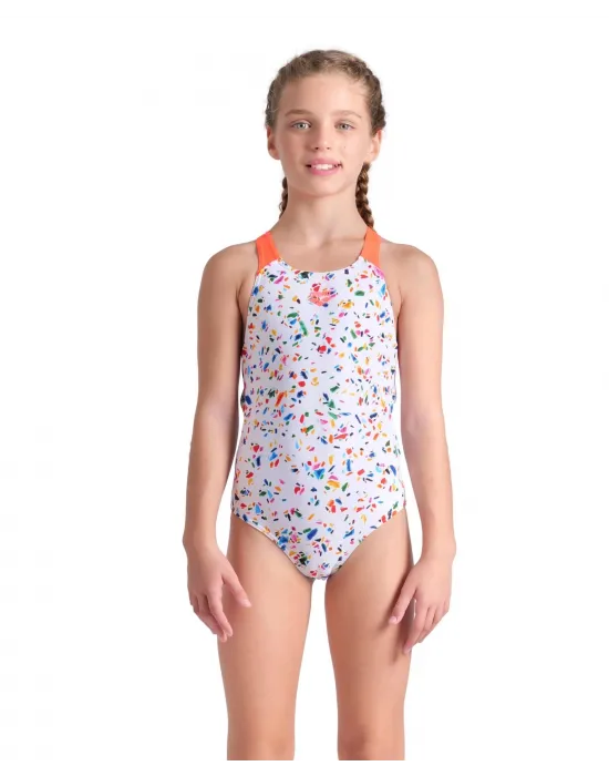 ARENA CONFETTI KIZ ÇOCUK YÜZÜCÜ MAYOSU 009089750