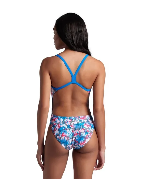 ARENA MULTI CAMO KADIN YÜZÜCÜ MAYOSU 007222810