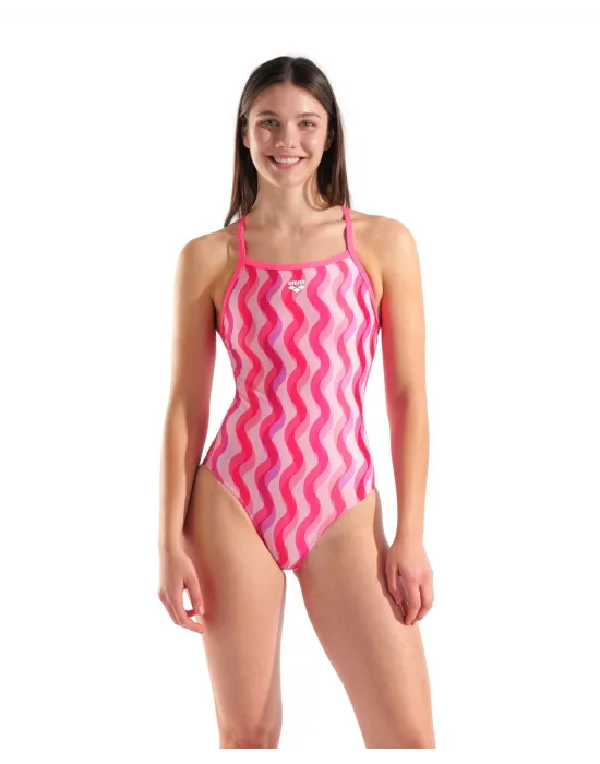 ARENA RIPPLE PRINT KADIN YÜZÜCÜ MAYOSU 010980990