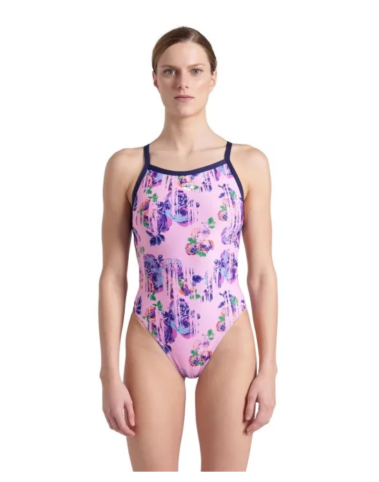 ARENA ROSE TEXTURE KADIN YÜZÜCÜ MAYOSU 006641907