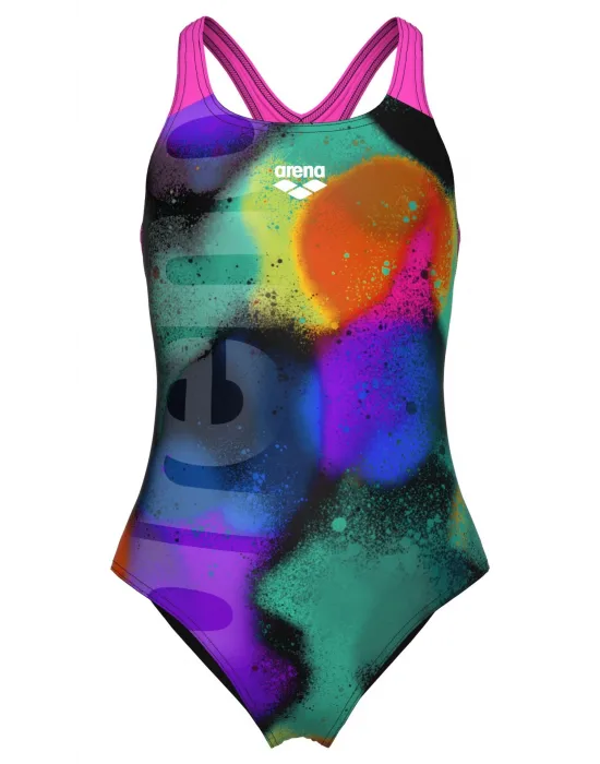 ARENA SPRAY PAINT KIZ ÇOCUK YÜZÜCÜ MAYOSU 010286590