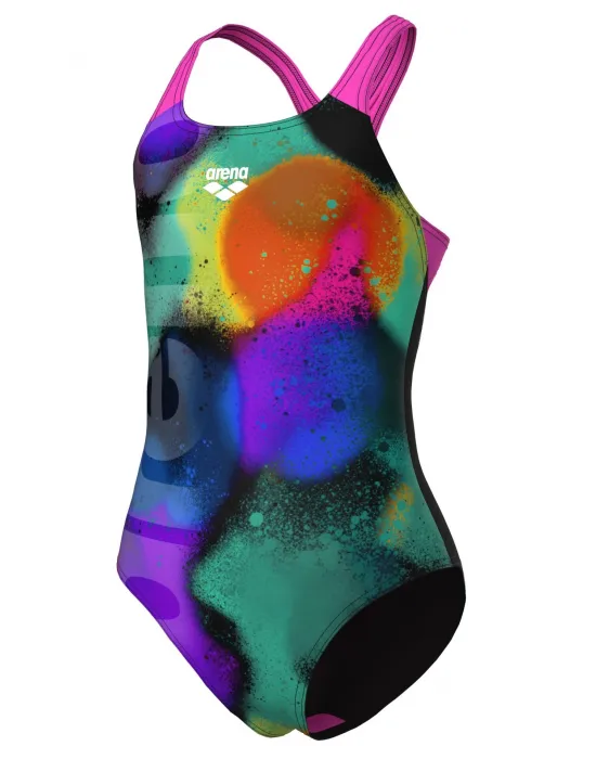 ARENA SPRAY PAINT KIZ ÇOCUK YÜZÜCÜ MAYOSU 010286590