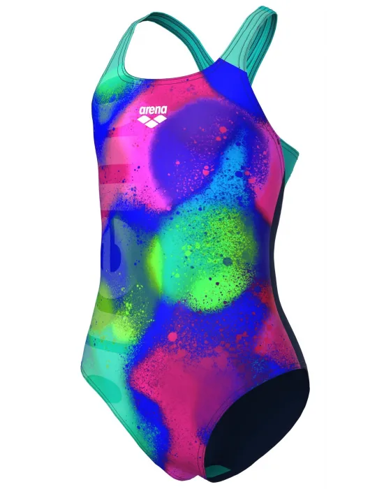 ARENA SPRAY PAINT KIZ ÇOCUK YÜZÜCÜ MAYOSU 010286740