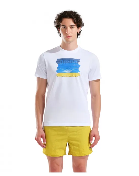 ARENA WATER PRINT ERKEK T-SHIRT 011001100