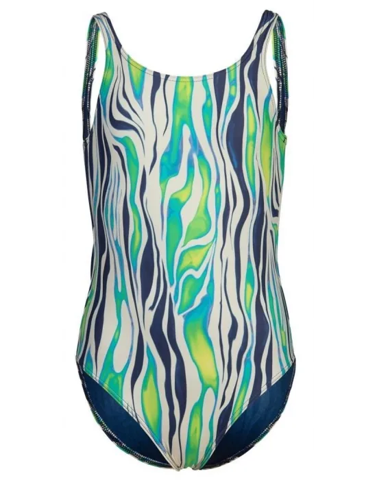 ARENA WATER PRINT KIZ ÇOCUK YÜZÜCÜ MAYOSU 007319601