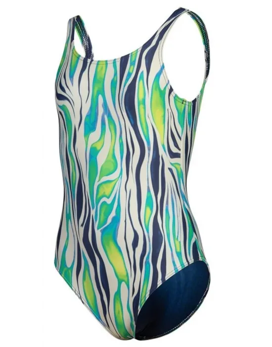 ARENA WATER PRINT KIZ ÇOCUK YÜZÜCÜ MAYOSU 007319601