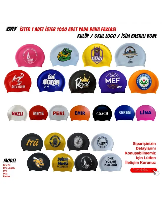 BASKILI BONE 100 ADET ÇİFT TARAF LOGO BASKILI