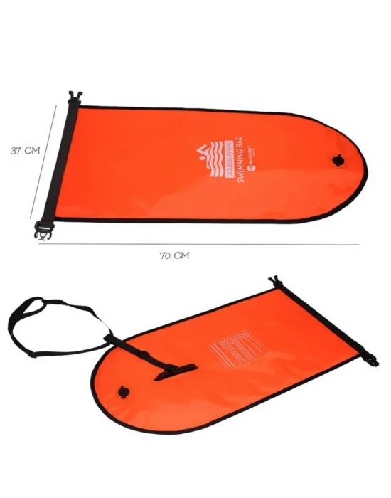 Dry Açık Su Yüzme Şamandıra Swimbuoy 809 Çift Hava Yastıklı SWIM BUOY 20L 37x68 Cm 12KG