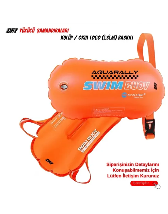 DRY AÇIK SU YÜZME ŞAMANDIRALARI LOGO BASKILI