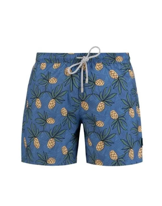JOHN FRANK ERKEK ŞORT MAYO JFSS21SW39-PINEAPPLE BLUE