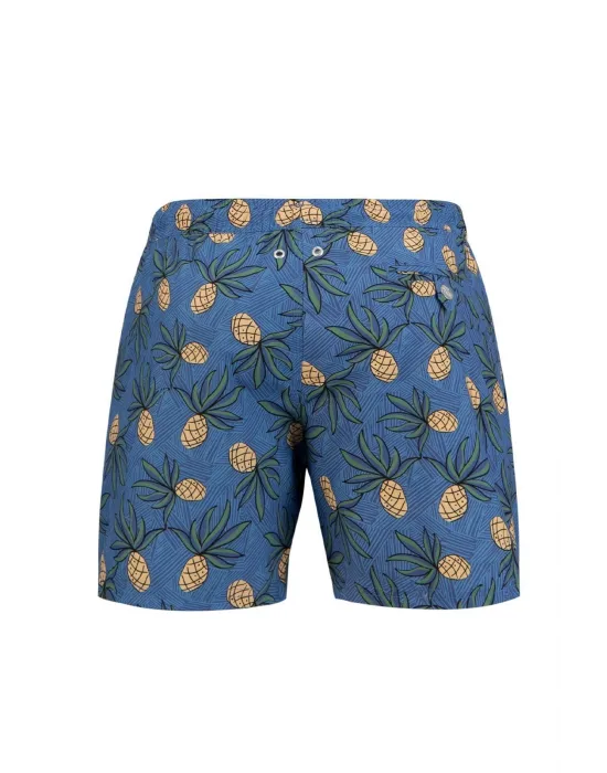JOHN FRANK ERKEK ŞORT MAYO JFSS21SW39-PINEAPPLE BLUE