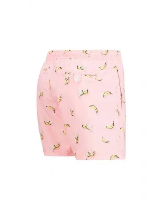 JOHN FRANK ERKEK ŞORT MAYO JFSS21SW54-BANANA PINK