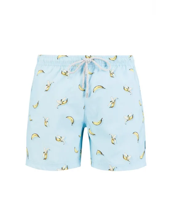 JOHN FRANK ERKEK ŞORT MAYO JFSS21SW55-BANANA BLUE