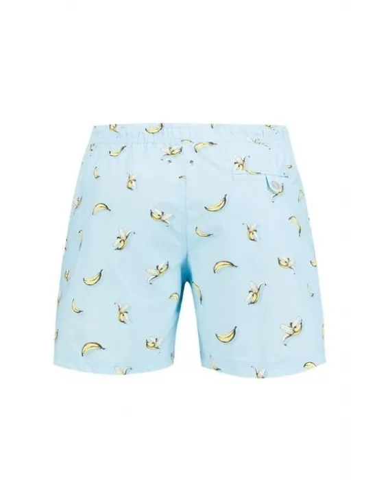 JOHN FRANK ERKEK ŞORT MAYO JFSS21SW55-BANANA BLUE