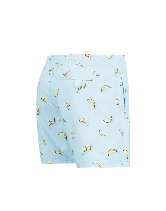 JOHN FRANK ERKEK ŞORT MAYO JFSS21SW55-BANANA BLUE