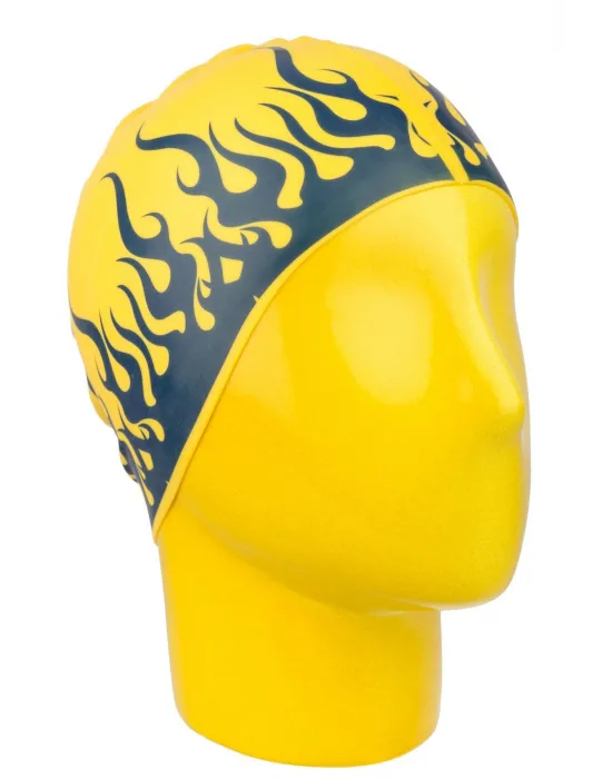 Özel Baskılı Bone Alev Sarıya Lacivert Yellow Flame