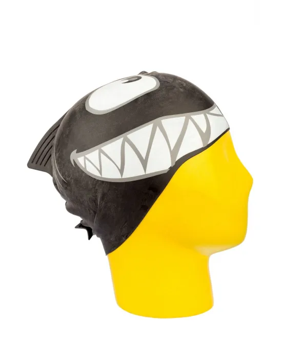 Özel Baskılı Bone Köpekbalığı Siyah Black Piranha