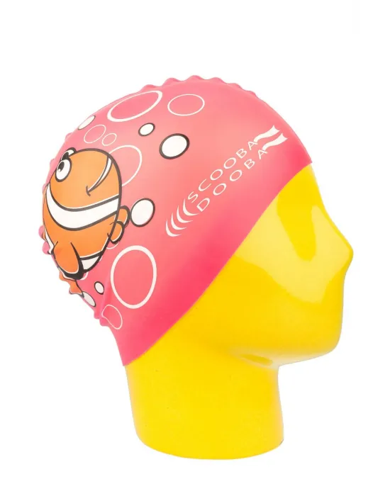 Özel Baskılı Bone Scooba Balık Pembe