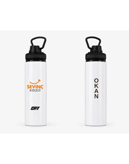Sevinç Okulları Logolu Matara 800 ml (Yeni Logo)