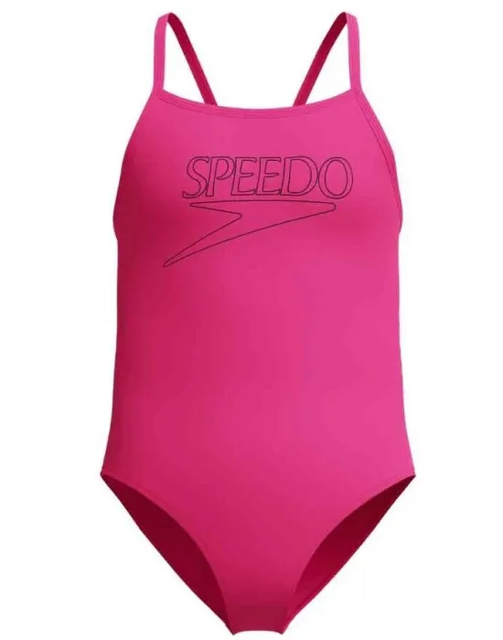 SPEEDO ENDURANCE PLUS LOGO KIZ ÇOCUK YÜZÜCÜ MAYOSU 8-A000207004