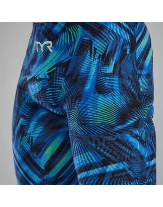 TYR ERKEK YARIŞ MAYOSU M AVICTOR JAM HEL BLUE/GREEN AHHW7A487