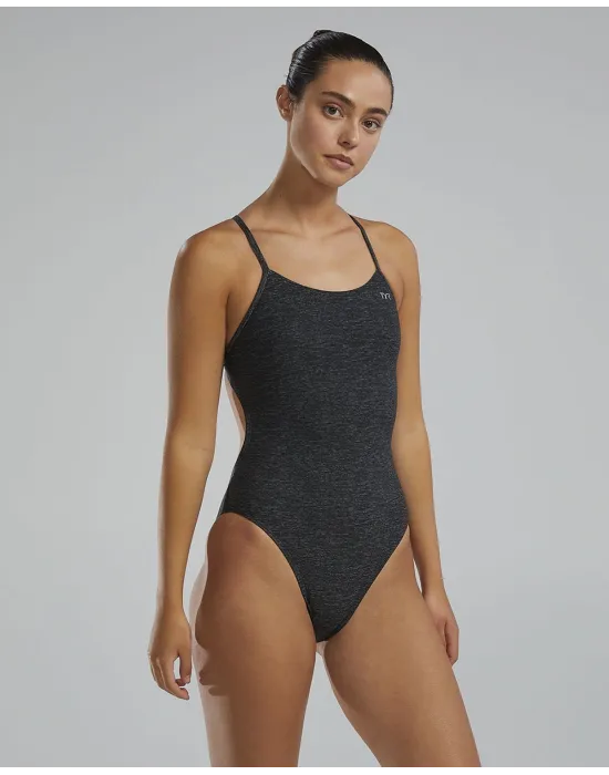 TYR KADIN YÜZÜCÜ MAYOSU LAPPED CUTOUTFIT BLACK CLAP7A001