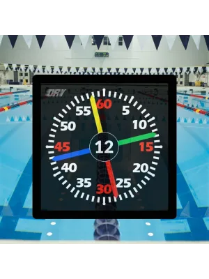 4 KOLLU DİJİTAL LED YÜZME HAVUZ ANTRENMAN SAATİ