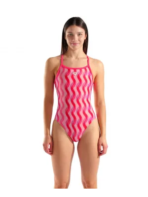 ARENA RIPPLE PRINT KADIN YÜZÜCÜ MAYOSU 010170990