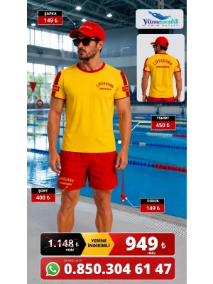 Cankurtaran Kıyafeti Takım -Bisiklet Yaka Tshirt-