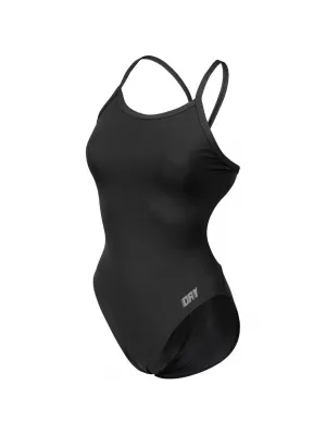 DRY KIZ ÇOCUK MAYO DÜZ SİYAH ANTRENMAN MAYOSU DRYANT001Ç