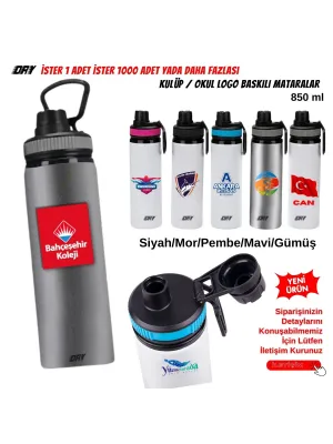Okul ve Kulüplere Özel Baskılı 850 ml Matara