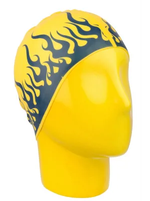 Özel Baskılı Bone Alev Sarıya Lacivert Yellow Flame