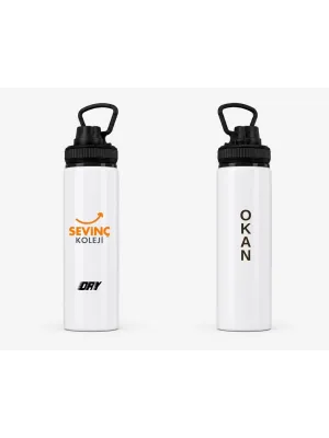 Sevinç Okulları Logolu Matara 800 ml (Yeni Logo)