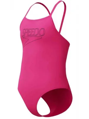 SPEEDO ENDURANCE PLUS LOGO KIZ ÇOCUK YÜZÜCÜ MAYOSU 8-A000207004
