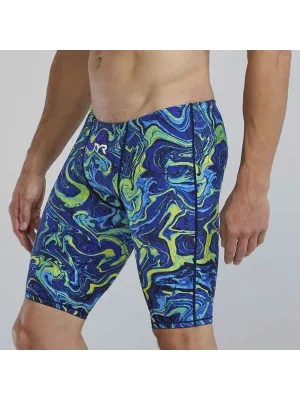 TYR ERKEK YARIŞ MAYOSU M THRESHER JAM HYP BLUE/GREEN TPHMN6AF487