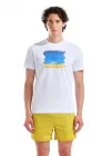 ARENA WATER PRINT ERKEK T-SHIRT 011001100