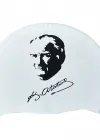 Beyaz T-Shirt Mustafa Kemal Atatürk/İmza Baskılı  ve Bone