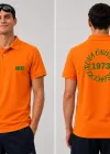 Çukurava Üniversitesi 1973 - İsim  Baskılı Polo (Lacost) Yaka T-shirt Turuncu