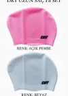 DRY UZUN SAÇ SİLİKON BONE 2Lİ SET ( AÇIK PEMBE - BEYAZ)
