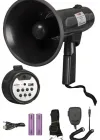 Megafon Mayklı Askılı EL Megafon 120 Watt MGF-120USB-BT (Şarjlı Bluetooth USB Siren Kayıt)
