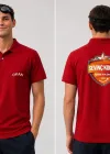 Sevinç Okulları Logo ve İsim Baskılı Polo (Lacost) Yaka T-shirt Kırmızı