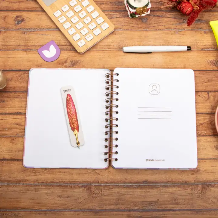 16,5x20 cm Ay Dede Sert Kapak Noktalı Tarihsiz Spiralli Not Okul Defteri