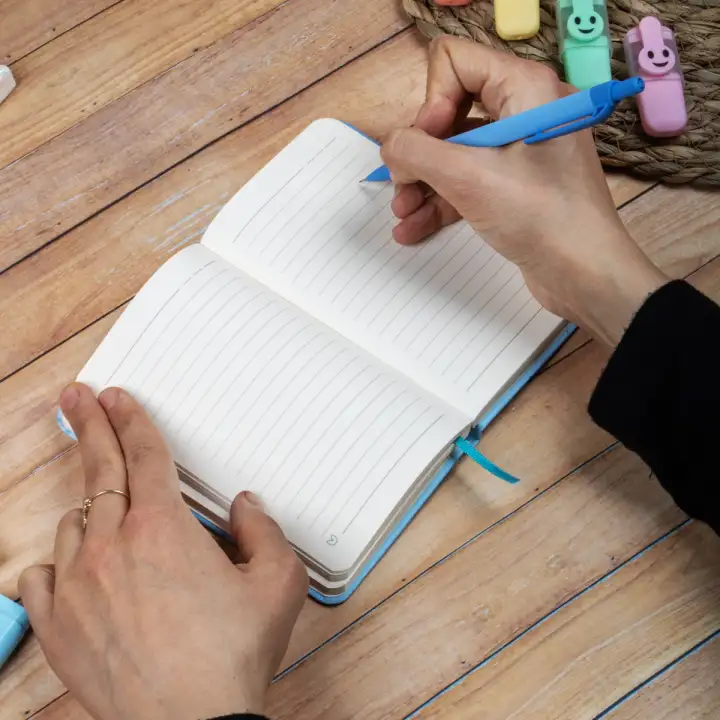 9x14 cm Sert Kapak Çizgili Tarihsiz Dikişli Not Okul Defteri - Penguen 1