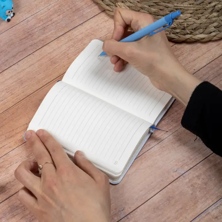 9x14 cm Sert Kapak Çizgili Tarihsiz Dikişli Not Okul Defteri - Penguen 2