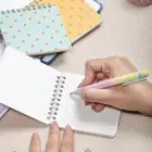 10x10 cm 3lü Meyve Desenli Karton Kapaklı Spiralli Cep Defteri Bloknot Not Defteri