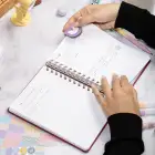 12li Akademik Ajanda Hediye Seti - 15x21 cm - Kumaş ve Vegan Deri