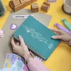 12li Tarihsiz Planlayıcı Ajanda Yılbaşı Hediye Seti - 15x21 cm - Kumaş Kapak