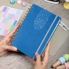 12li Tarihsiz Planlayıcı Ajanda Yılbaşı Hediye Seti - 15x21 cm - Vegan Deri Kapak