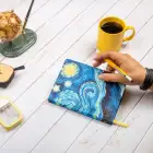 13,5x20 cm Van Gogh Sert Kapak Noktalı Tarihsiz Dikişli Not Okul Defteri