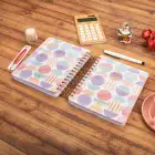 16,5x20 cm Ay Dede Sert Kapak Noktalı Tarihsiz Spiralli Not Okul Defteri